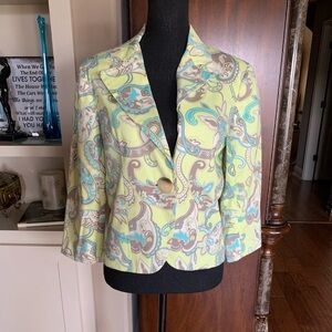 Peck & Peck Paisley Floral Print‎ Jacket